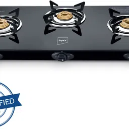 impex Specta 3B neo Glasstop 3 burner Glass Manual Gas Stove-picture-12