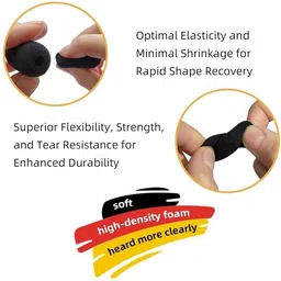 balrama 10pc Black Mini Foam for Headset, Lavalier & Lapel Microphone Windscreen Sponge Microphone image 2