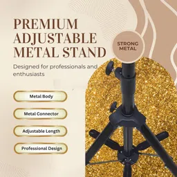 param adjustable hair dummy stand tripod stand black Hair Extension image 4