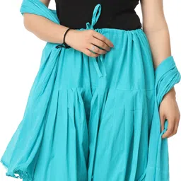 end fashion Cotton Solid Patiala image 1