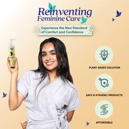 blissnatural Intimate Wash for Women | Controls Odour & Reduces Pigmentation | pH Balanced Intimate Wash image 2