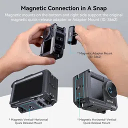 SmallRig smallrig cage for action 3.4 camera camera Cage for DJI Osmo Action 3 Camera Rig image 2