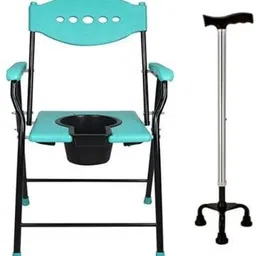 cutfine Free 3 leg stick with Commode Toilet, Bedside Commode Chair with Bucket Commode Shower Chair-picture-22