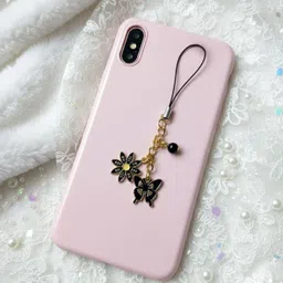 SNOWY SHOP Butterfly Flower Pendant Mobile Hanging Bag Strap & Keychain for Girls Women Phone Charm-image-39