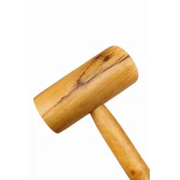 boldup Premium Solid Wooden Mallet | Carpentry, Woodworking, Chiseling & Craft Tool 1pc Wooden Bat Mallet image 2