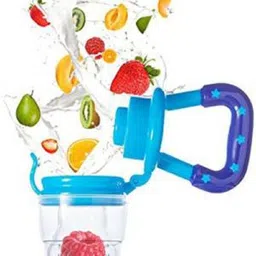 chicbunny Fruit Shape Silicone Teether with Fruit Pacifier for Baby Teether and Feeder image 3