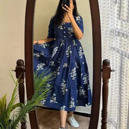 auriprx fashion Printed Viscose Rayon Stitched Anarkali Gown-picture-42