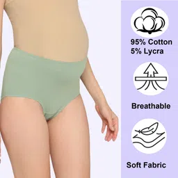evamomies Pack of 3 Women Maternity Multicolor Panty image 4