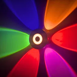 6 Way LED Indoor & Outdoor Lamp Up/Down Right/Left Elevation Light Rustproof & Waterproof Aluminum Body Black (Multi Color) Post Light Outdoor Lamp-image-3