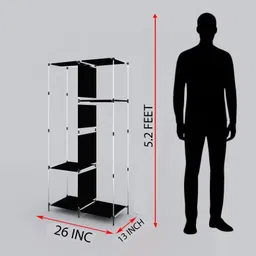 continental Closet for Clothes Almira PP Collapsible Wardrobe image 5
