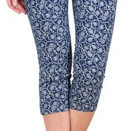 fashion cult Women Blue Capri image 5