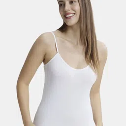 jockey Women White Camisole image 4