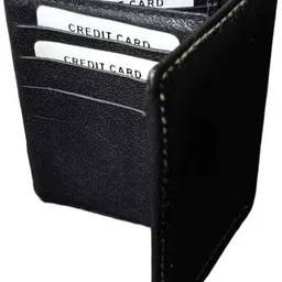 primeleather Men Casual, Formal, Evening/Party, Ethnic, Travel, Trendy Black Genuine Leather Wallet image 3