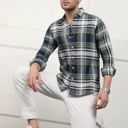 jai textiles Men Slim Fit Printed Spread Collar Casual Shirt image 5