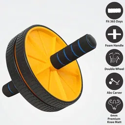 pheonix Combo of Ab Wheel Roller with Toning Tube for Gym Workout Fitness Accessory Kit Kit image 2