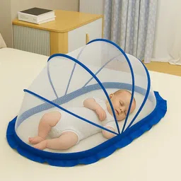 ya enterprise T tent crib white and blue HDPE - High Density Poly Ethylene Washable Kids Mosquito Net-picture-22