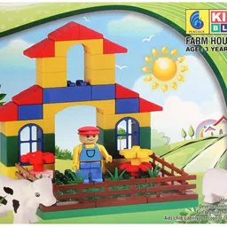 peacock Kinder Blocks Farm House-(Farm Blocks) by Party Shopping-picture-18