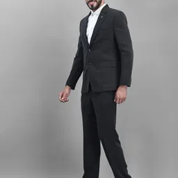 canary london Men 2-Piece Formal Suit Solid Suit image 2