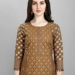 rasam Women Cotton Blend Kurta Pant Set image 5