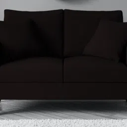 woodsworth from pepperfry Fuego Fabric 2 Seater Sofa In Chestnut Brown Colour image 1