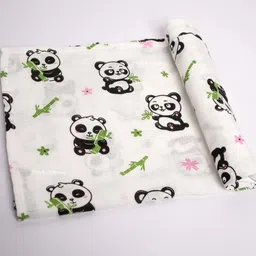 playful stitches Printed Single Swaddling Baby Blanket for Mild Winter image 3