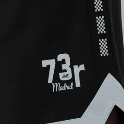 jump cuts Printed Men Black Regular Shorts image 4