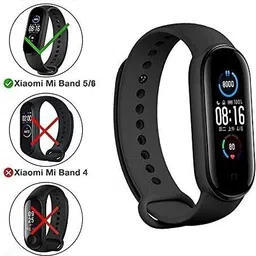 Asotai Adjustable Xiaomi Mi Band 5 &Mi Band 6 Watch Strap Silicone Set of 5(Only strap) Smart Band Strap image 2