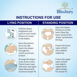 blissbury Adult Diaper Large Size Pack of 3 Adult diaper (30 Pieces) Adult Diapers - L image 2