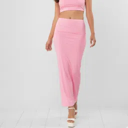 Vidhata Pink Color Fish Cut Design Underskirt Slim Fit Saree Shaper For Women Lycra Blend Petticoat-picture-17