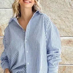 goriya Women Regular Fit Striped Spread Collar Formal Shirt-picture-26