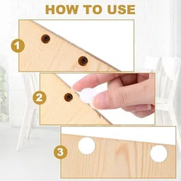 newvent 0.83 inch Self Adhesive Round Wood Patch Stickers for Furniture Hole Hiding Self Adhesive Sticker image 3