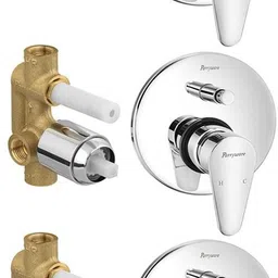 parryware Uno concealed Diverter Body with Concealed Upper Part set of 3 pic 008 Faucet Set-picture-13
