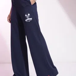 tokyo talkies Women Solid Blue Track Pants image 4