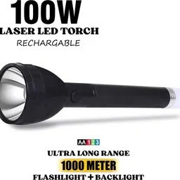 vr bright lite 1000 Meter Long Range Rechargeable Torch With Back Light + Blinker-VRBL12504 12 hrs Torch Emergency Light-picture-24