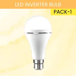 guggu 12W Emergency Inverter Bulb, Rechargeable Emergency Led Bulb For Power CutsI240 4 hrs Bulb Emergency Light image 1
