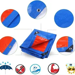 tenthouse NEW TARPAULINE SHEET Tent - For FOR WATERPROOF ,UV RESISTANT, CONSTRUCTION USE, 18 FEET X 24 FEET 200GSM image 3