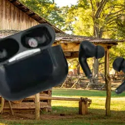 earzone Neo True Wireless Earbuds with LED Display – Graphite Black Bluetooth Headset image 1