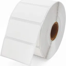 atpos 50X25MM / 2*1 Inch Direct Thermal Barcode Sticker 1000 Labels Per roll Hot Melt Paper Label image 2