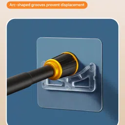 dwellit Black, Gold Curtain Rods Metal image 4