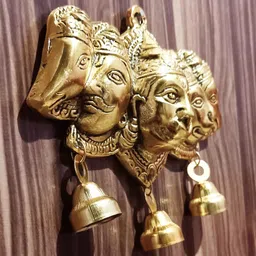 battlepoint Panchmukhi Hanuman for Door Entrance Wall Hanging Bajrang Bali Idol Statue Decorative Showpiece - 15 cm image 3