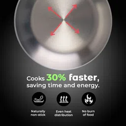 avias AVI3 Triply FryPan Fry Pan 24 cm diameter 1.5 L capacity image 3