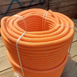 sahas Kernmantle Static Rope 10.5mm (100 mtr.) Orange with white tracer line-picture-23