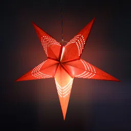 veandyou Paper Star Hanging Lantern_Red_AZ92pack of 1 Red Paper Hanging Lantern-picture-25