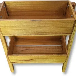 vas Natural Wooden Fruit & Vegetable Basket image 4