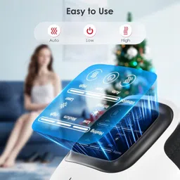 knidaa store Knee Massager for joint pain relief- Heat and Kneading, Infrared Heated Vibration, Physiotherapy for Arthritis Pain, Cramps, Upgraded Design Massager image 4