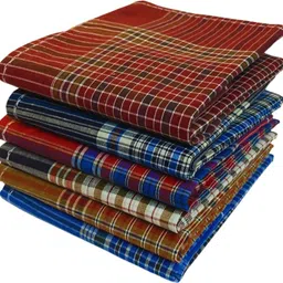 Heartmia Checked Cotton ["Multicolor"] Handkerchief-picture-13
