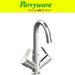 parryware Praseo Center Hole Basin Mixer Tap for hot and cold water set of 4 pic 382 Basin Mixer Faucet image 2