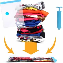 dn brothers 5Pack Vacuum Compression Storage Bags With Pump,Space Saver Sealer Bag DN486 Travel Storage Vacuum Bags-picture-20