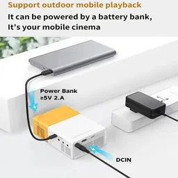 OneXsale Mini LED Projector (600 lm / Remote Controller (600 lm / 1 Speaker / Remote Controller) Portable Projector image 4