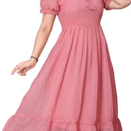 premarth Woven Georgette Stitched Flared/A-line Gown image 3